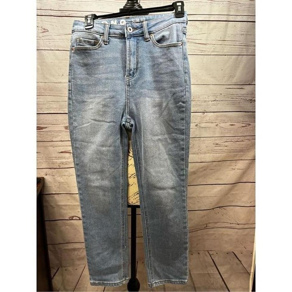 S.O.N.G. Slim Fit Super High Rise Light Wash Denim Jeans Size 7/28 Blue